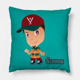 "Steven" - Little People of Technopolis Pillow