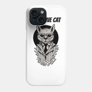 Detective cat funny design Phone Case