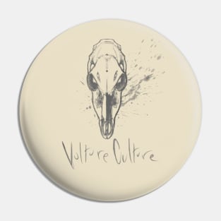 "Vulture Culture" Broken Doe Skull Pin