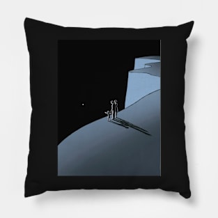 guy billout dark Pillow