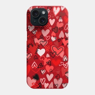 RED HEARTS Phone Case