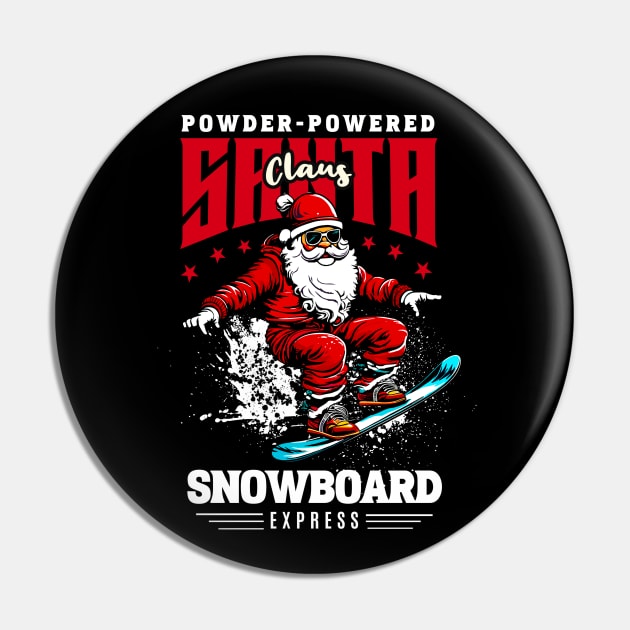 Snowboard Santa Pin by Graffik-Peeps