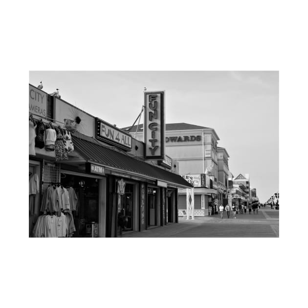 Ocean City Boardwalk by searchlight