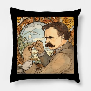 Friedrich Nietzsche Pillow