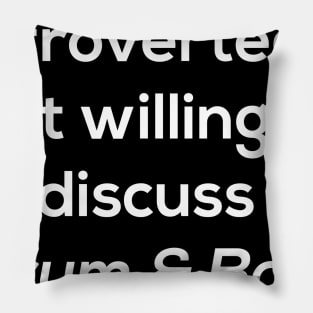 Introverted Drum & Bass Pillow