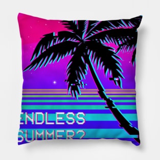 Endless Summer (Vaporwave) Pillow