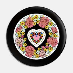 Colorful heart design | Pin