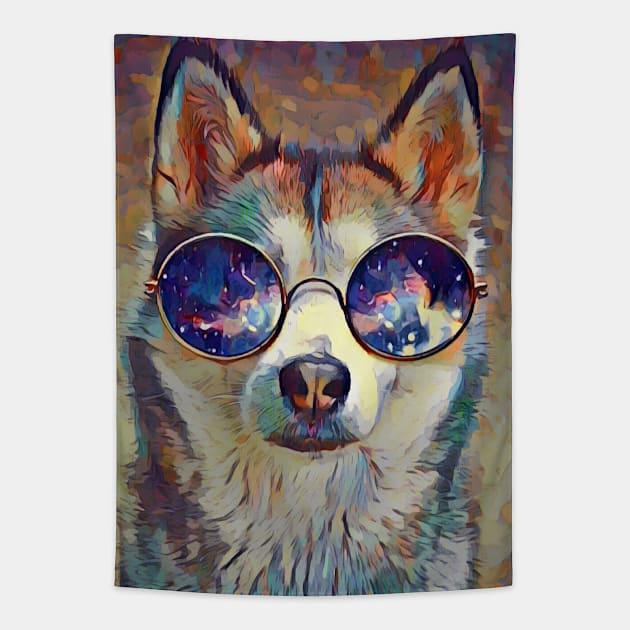 The Coolest Good Dog Tapestry by Red Rov