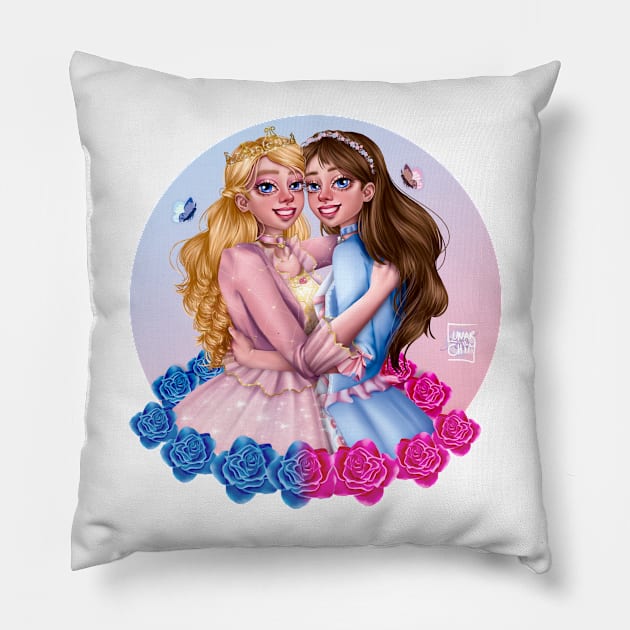 Barbie as the Princess and the Pauper Pillow by _LunarChim_