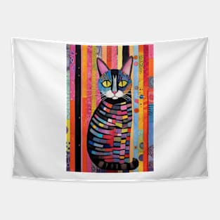 Abstract Cat 3 Tapestry