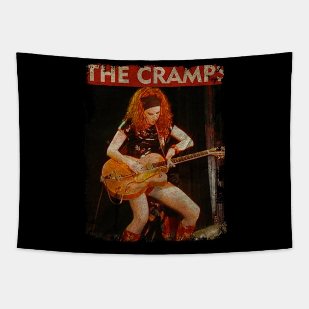 TEXTURE ART- The Cramps 1982 - RETRO STYLE 4 Tapestry by ZiziVintage