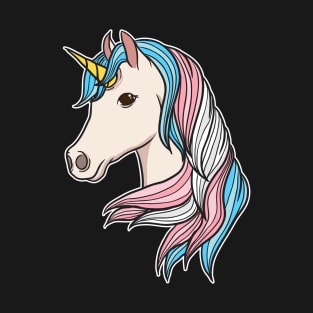 Trans Pride Unicorn Transgender LGBTQ Non-Binary T-Shirt