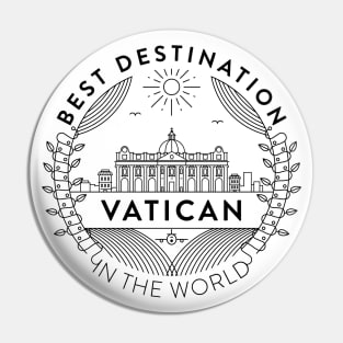 Vatican Minimal Badge Design Pin