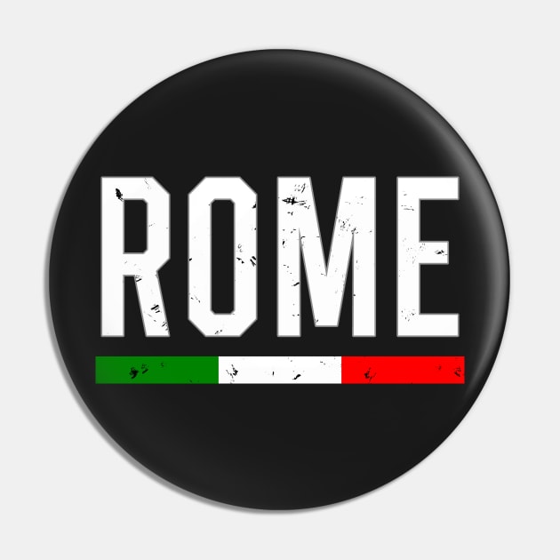 Italian Flag Rome Novelty Gifts Pin by B89ow