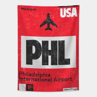 PHL Philadelphia red Tapestry