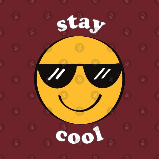 Stay Cool Sunglasses Emoji Smiley Face by sentinelsupplyco