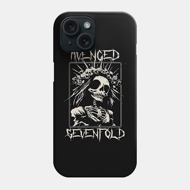 avenged bride skeleton Phone Case by hex pixel