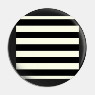 Preppy Bold Paris Chic Black And White Stripes Pin