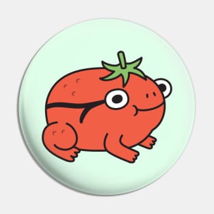 Cute Tomato Frog Doodle Pin