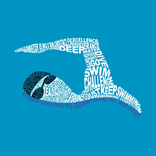 swimmer by ThyShirtProject - Affiliate