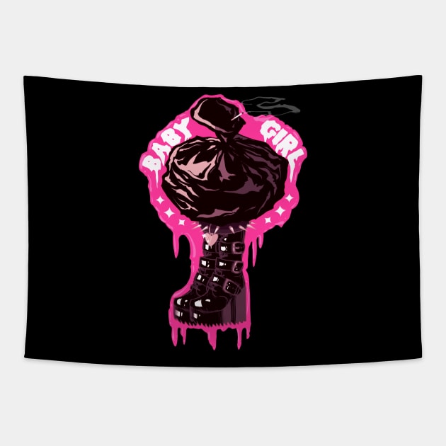 Trash Baby Tapestry by LVBart