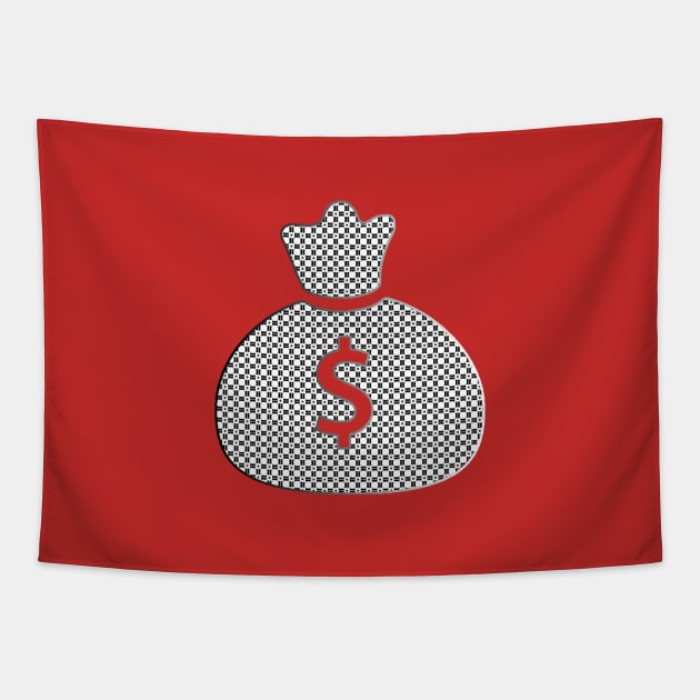 Money Bag Icon Tapestry by RdaL-Design