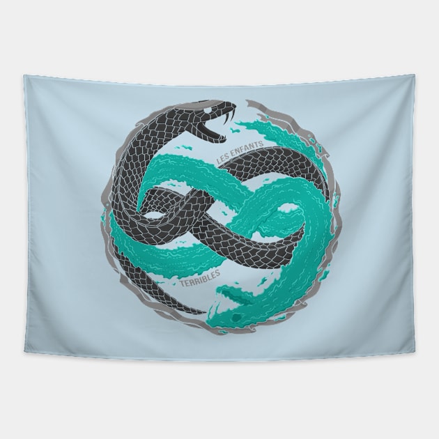 The Twin Snakes Tapestry by Pockets