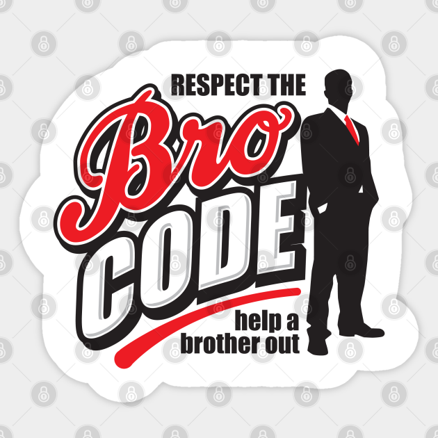 Bro Code Barney Stinson Aufkleber Teepublic De