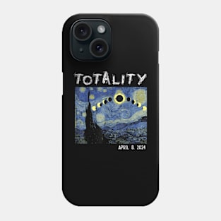 Art Solar Eclipse 2024 Totality April 8 Men Women Kids Phone Case