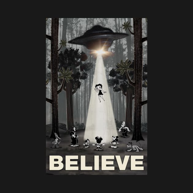 I Want To Believe Betty Boop UFO Abduction Parody by AtomicMadhouse