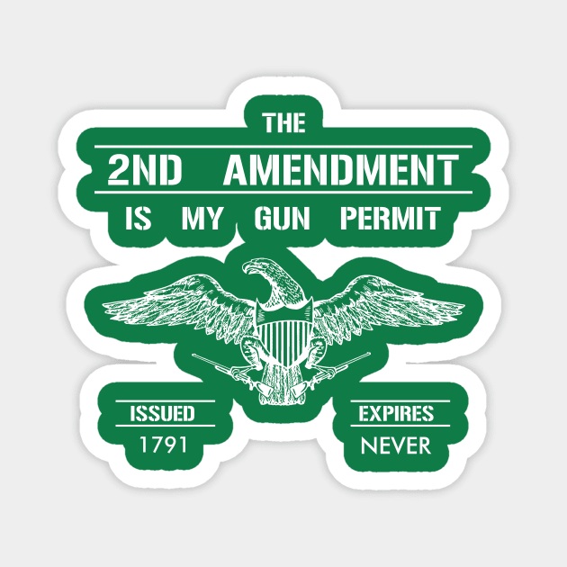 2nd Amendment T-Shirt Magnet by IntelFreedom