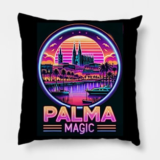 Palma Magic - Neon On The Water Pillow