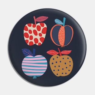 4 Apples Pin