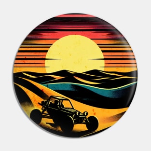 Retro Sand Buggy Design Pin