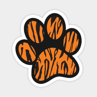 Black and Orange Tiger Print Magnet