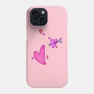 Cluster of Hearts Phone Case
