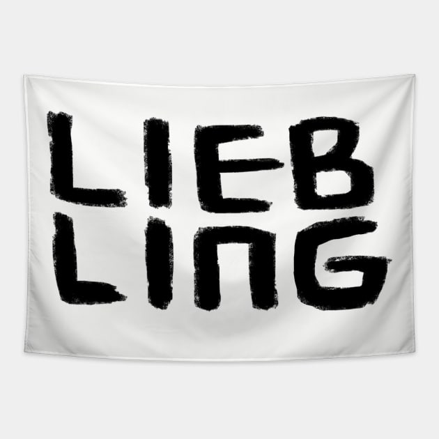 Liebling, German word, for your favourite person Tapestry by badlydrawnbabe