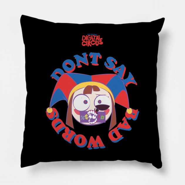 THE AMAZING DIGITAL CIRCUS: PONMI DONT SAY BAD WORDS Pillow by FunGangStore