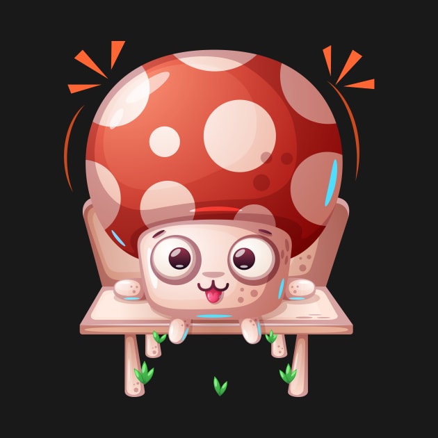 Cartoon Mushroom Cute by RuthTBlake