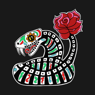 Dia De Los Muertos Snake T-Shirt