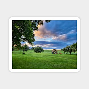 Dream Yard with Dramatic Sky Photography V1 Magnet