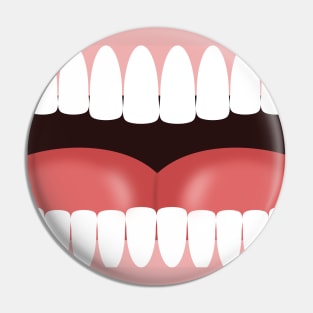 Mouth, teeth, tounge, smile Pin