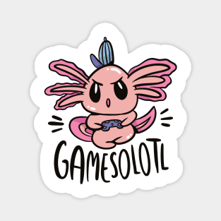 Gamesolotl Axolotl Gaming Gift Idea Magnet