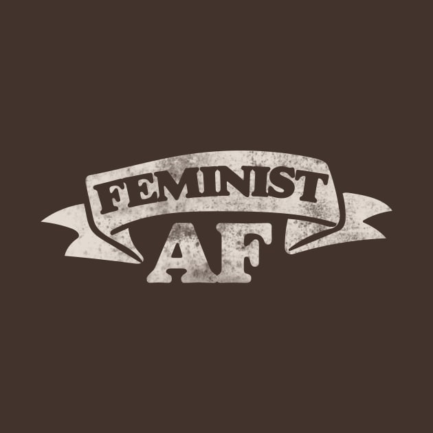 Vintage Style Feminist AF by bubbsnugg