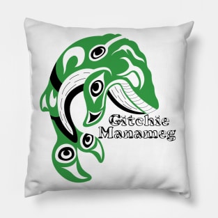 Indigenous Whale (Gitchie Manameg) Pillow