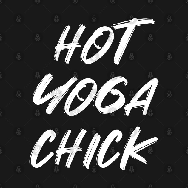 Hot Yoga Chick Funny Gym by SpaceManSpaceLand