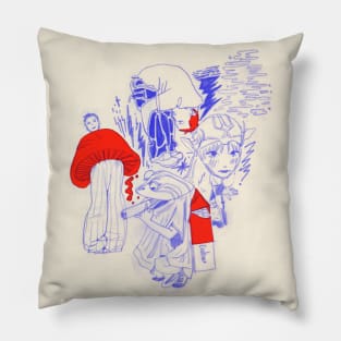 In Blue Pillow