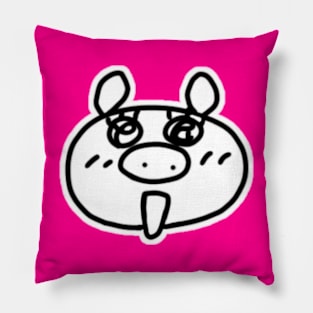 Grateful Boo the kawaii pig. Pillow