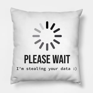 Please wait I'm stealing your data Pillow