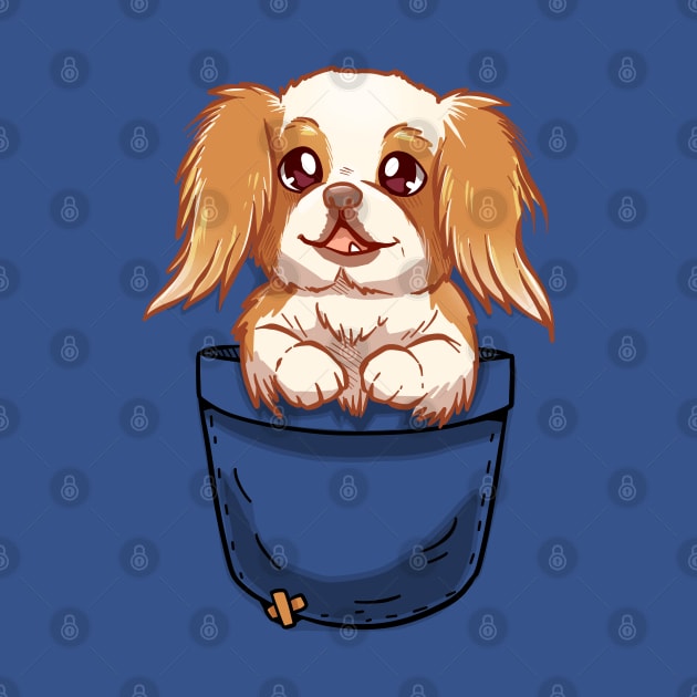 Pocket Cute Japanese Chin Dog by TechraPockets